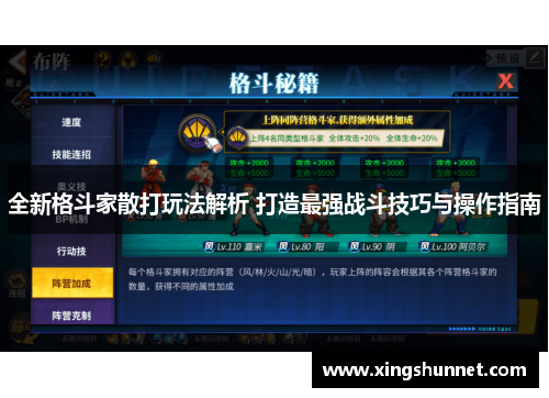 全新格斗家散打玩法解析 打造最强战斗技巧与操作指南